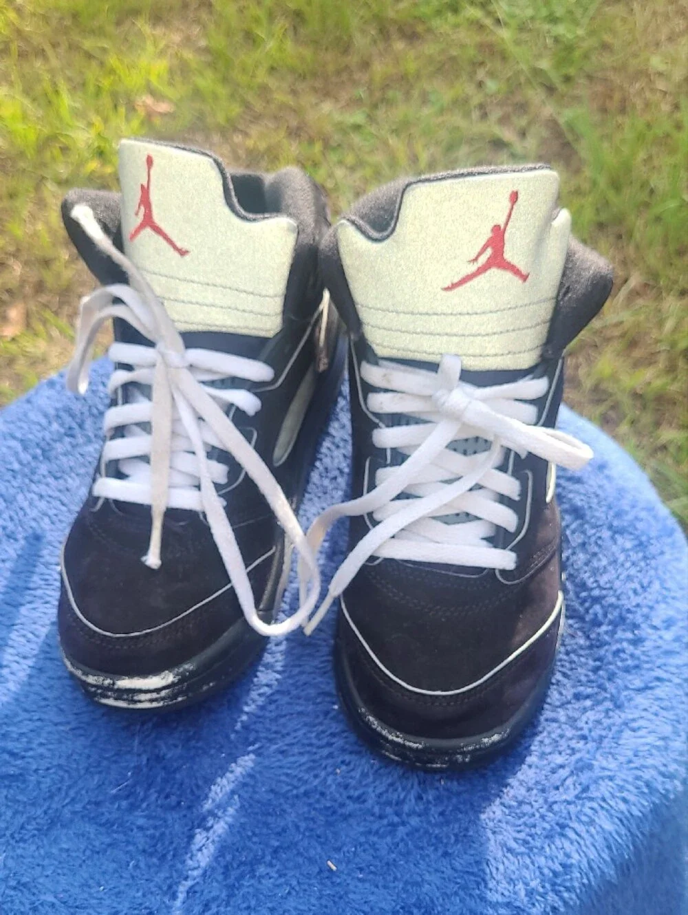 Air Jordan 5 Retro OG Black Metallic Reimagined Kids Size 2y